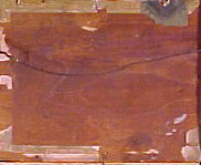 Verso of the painting — marks and labels